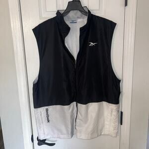 Vintage Reebok Zip-Up Windbreaker Mesh Lined DS Lg Vented Zip Pockets